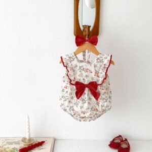 y465 - CNY Collections(Girls) _ Ribbon Headband Romper - 图片 3