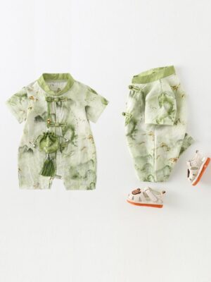y462 - CNY Collections(Boys) _ Chinese Style Ink Painting Cheongsam Jumper - 图片 2