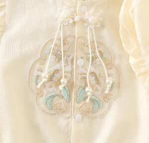 y460 - CNY Collections (Girls) _ Chinese Style Short-Sleeved Romper - 图片 4