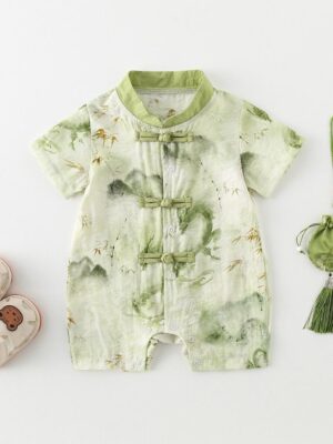 y462 - CNY Collections(Boys) _ Chinese Style Ink Painting Cheongsam Jumper - 图片 3