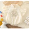 y460 - CNY Collections (Girls) _ Chinese Style Short-Sleeved Romper - Image 1