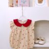 y479 – CNY Collections(Girls) _ Doll Collar Cherry Romper - 图片 1
