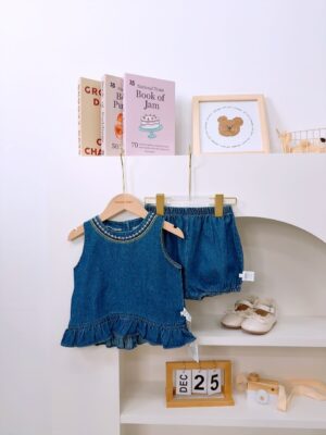y716 - Denim Sleeveless Suit