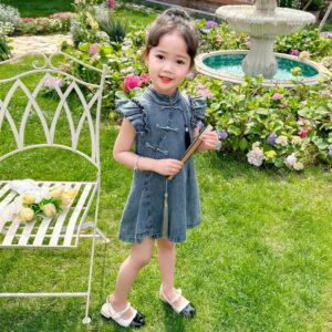 y467 - CNY Collections - Denim Cheongsam Skirt (Without Pendant) - 图片 5