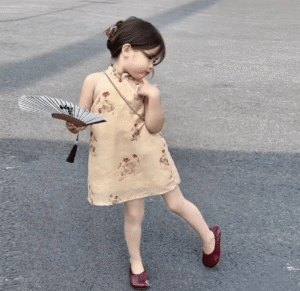 y474 - CNY Collections - Retro Halterneck Dress - 图片 1