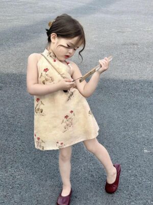 y474 - CNY Collections - Retro Halterneck Dress - 图片 4