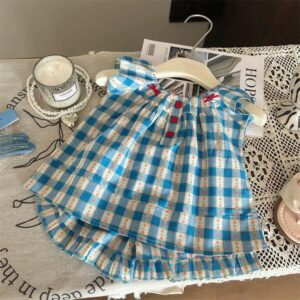 y483 - Blue Plaid (Skirts and Set) - 图片 5