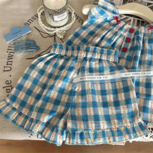 y483 - Blue Plaid (Skirts and Set) - 图片 6