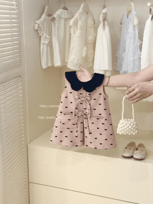 y488 - Pink Vest Skirt - Image 1