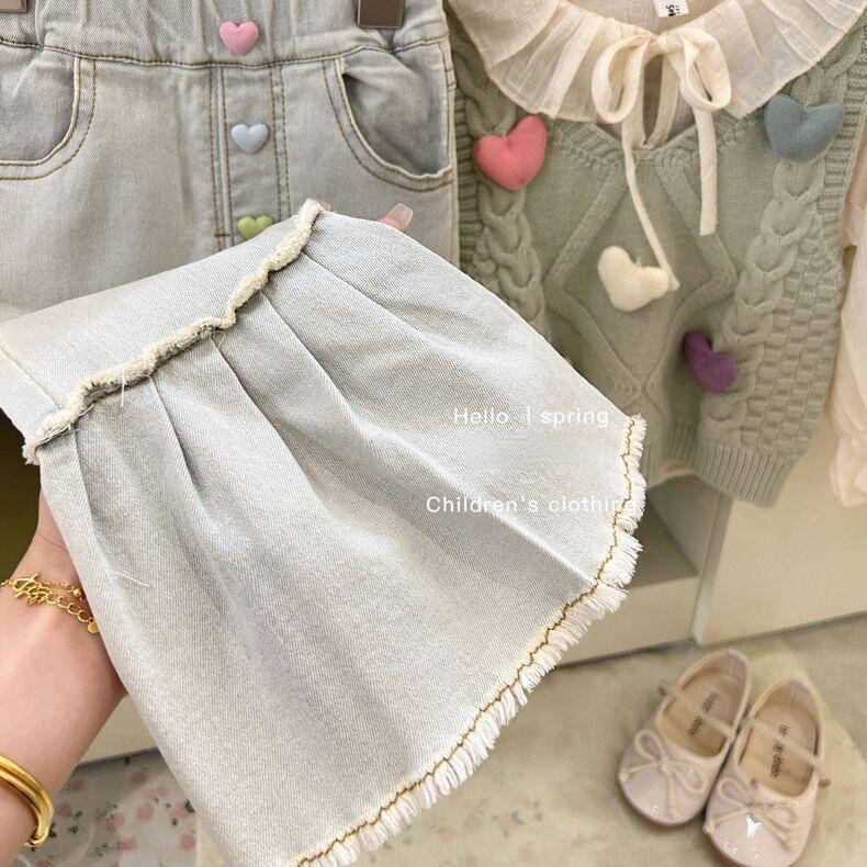 y490 - Light Blue Denim Flared Pants - Image 3
