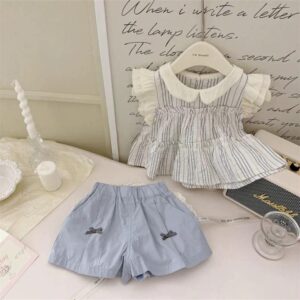 y497 - Babydoll Shorts Two Piece Set - 图片 2