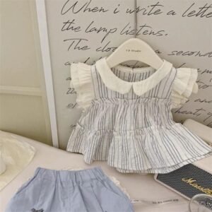 y497 - Babydoll Shorts Two Piece Set - 图片 3