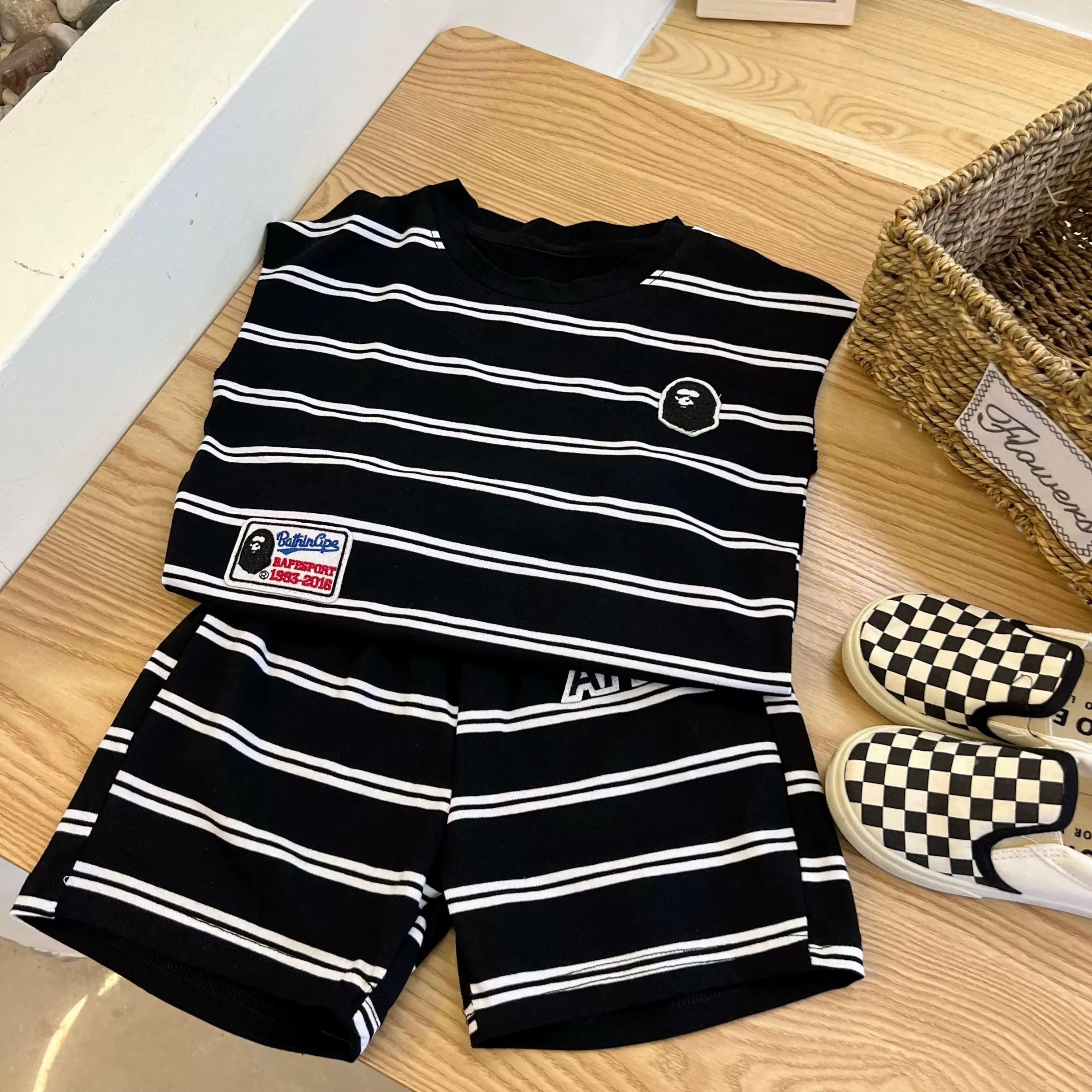 y527 - Striped Sleeveless Suit - Image 3
