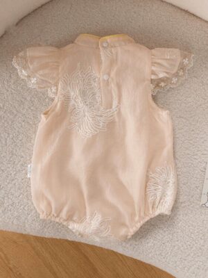 y582 - CNY Collections - Small flying sleeve cheongsam romper - Image 4