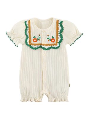 y680 - Embroidery Flower Jumper - 图片 5
