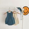 Y738 - Denim Leather Overalls - 图片 7