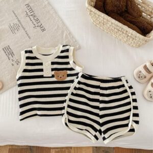 y739 - Korean Striped Suit - Image 4