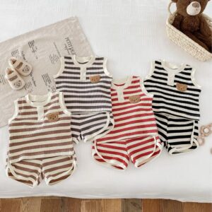 y739 - Korean Striped Suit - Image 2