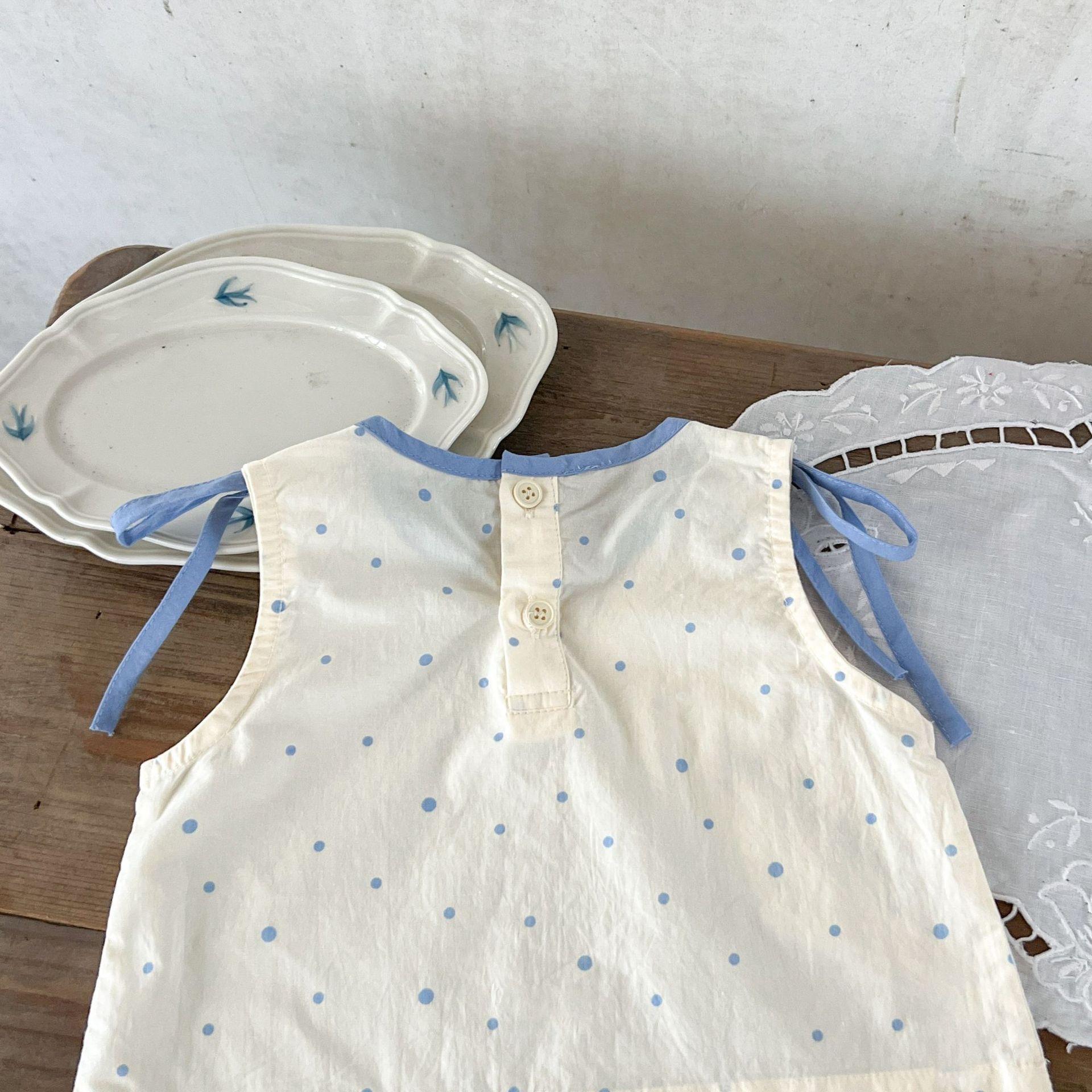 y732 - Blue Polka Dot Wave Set - Image 8