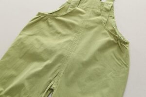 y649 - Green Pocket Dinosaur Overalls And Short Sleeve Set - 图片 6