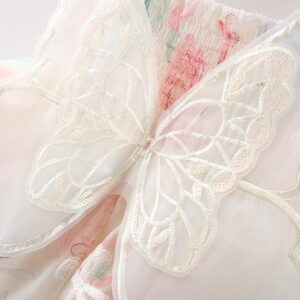 y512 - Baby Girl Butterfly 3D Wings Sling Dress - 图片 6