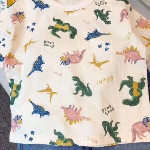 y539 - Dinosaur Print T-Shirt - 图片 3