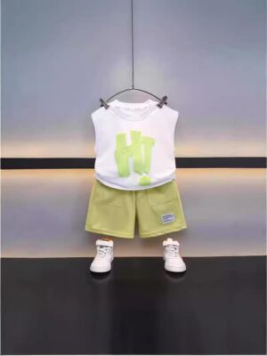 y654 - HI Sleeveless Shorts Set - 图片 5