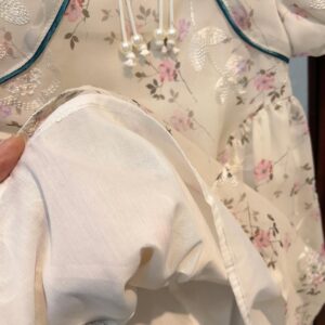 y741 - Vintage Embroidered Floral Dress - 图片 4