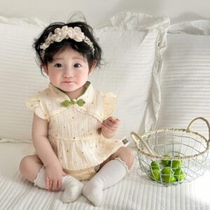 y678 - CNY Collections - Short Sleeve Baby Jumper - 图片 7