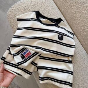 y527 - Striped Sleeveless Suit - 图片 7
