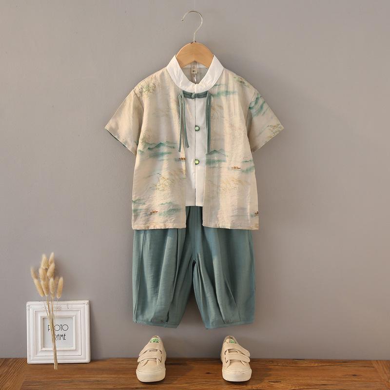 y639 - CNY Collections - Green Water Village Hanfu Set - Image 1