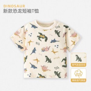 y539 - Dinosaur Print T-Shirt - 图片 2