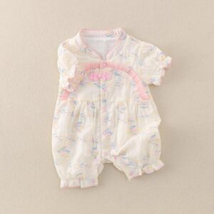 y675 - CNY Collections _ Three Color Lace Buttoned Bodysuit Jumper - 图片 2