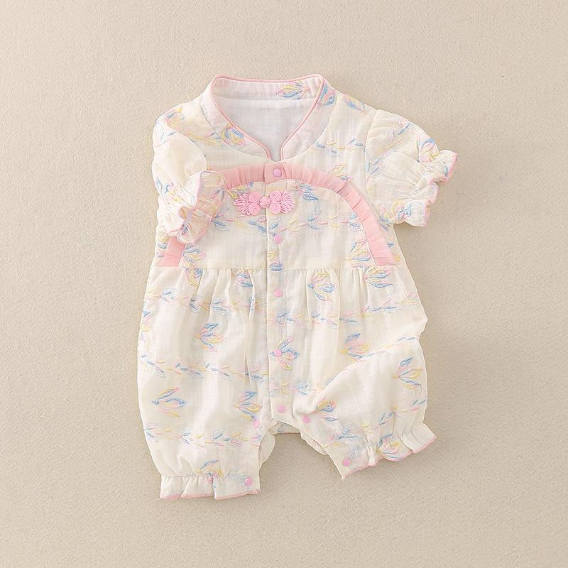 y675 - CNY Collections _ Three Color Lace Buttoned Bodysuit Jumper - Image 2