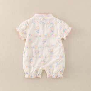 y675 - CNY Collections _ Three Color Lace Buttoned Bodysuit Jumper - 图片 3