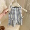 y710 - Resort Plaid Sundress - Image 4