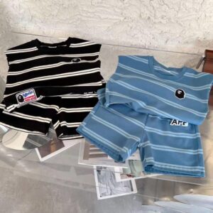 y527 - Striped Sleeveless Suit - 图片 8