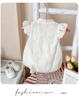 y579 - CNY Collections - Thin Flying Sleeves Romper - 图片 2
