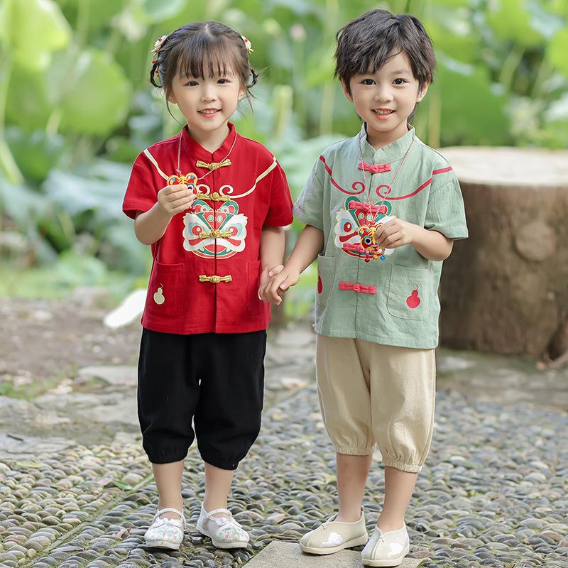 y598 - CNY Collections - Cute tiger short-sleeved Tang suit - 图片 4