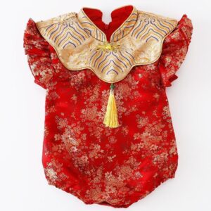 y602 - CNY Collections - Chinese cheongsam Thin Tang Romper - 图片 4