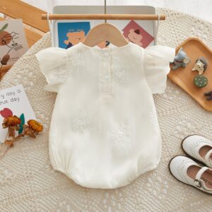 y671 - CNY Collections - Small Flying Sleeve Romper - 图片 3