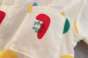 y653 - Fashionable Cartoon Short-Sleeved Shirt And Shorts - 图片 11