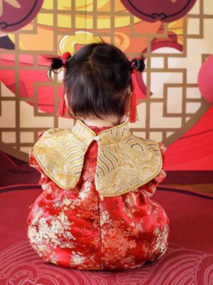y602 - CNY Collections - Chinese cheongsam Thin Tang Romper - 图片 3