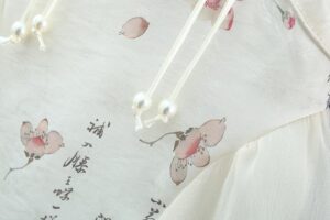 y510 - CNY Collections _ Chinese Style Lotus Short Sleeves Cheongsam - 图片 4