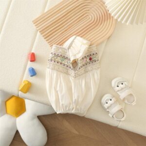 y578 - National Style Baby Girl Romper - Image 2