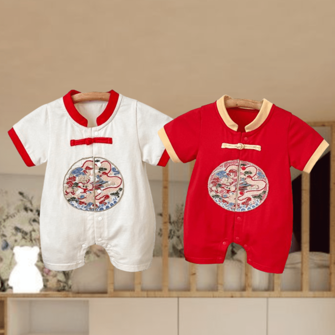 y572 - CNY Collections - Chinese style bodysuit - Image 1