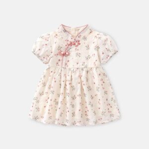 y580 - CNY Collections _ Double Plate Buckle Cheongsam Dress - 图片 2