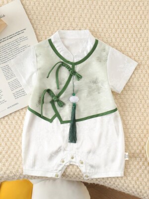 y608 - CNY Collections – Short Sleeve Chinese Jumpsuit