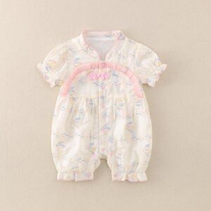 y675 - CNY Collections _ Three Color Lace Buttoned Bodysuit Jumper - 图片 1