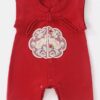 y552 - CNY Collections _ Chinese Style Red Style Phoenix Embroidery Sleeveless Jumper - Image 3